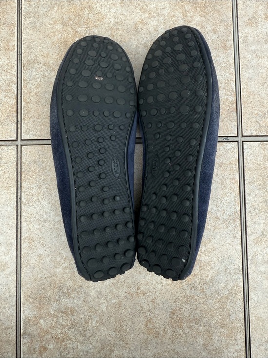 Tod\'s Gommino Navy Suede Driving Loafers main image 5